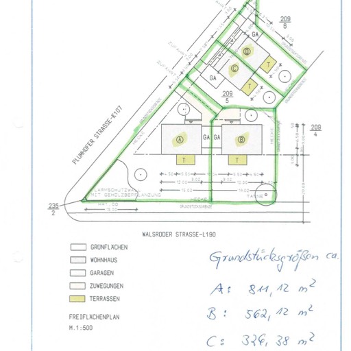 Lageplan - Doppelhaus in der Wedemark OT Elze